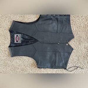 Leather Motorcycle Vest